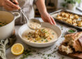 Creamy Roasted Cauliflower and White Bean Soup