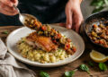 Sicilian Chicken with Olive Caponata and Lemon Couscous