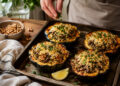 Vegan Mushroom, Walnut, and Herb Stuffed Acorn Squash
