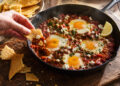 Smoky Tomato and Feta Shakshuka with Semolina Crisps
