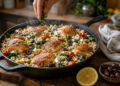 One-Pan Mediterranean Chicken with Lemon Orzo