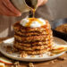 Crispy Buckwheat and Apple Breakfast Pancakes with Yogurt