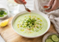 Chilled Cucumber, Dill and Yogurt Soup with Mint