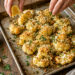 Roasted Garlic Parmesan Cauliflower with Crispy Herbs