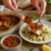 Spiced Tomato-Basil Baked Cod with Herby Couscous