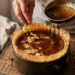Honey Almond Basque Cheesecake with Brown Butter Swirl