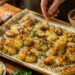 Lemon-Herb Smashed Potatoes with Crispy Shallots