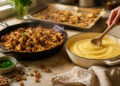 Roasted Cauliflower and Walnut Ragù with Creamy Polenta