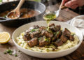 Garlic Butter Steak Bites with Chive Mashed Potatoes