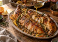 Citrus-Garlic Roasted Chicken with Herbed Farro