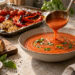 Roasted Tomato, Red Pepper, and Basil Soup