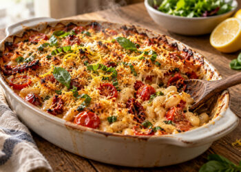 Sun-Dried Tomato and White Bean Casserole
