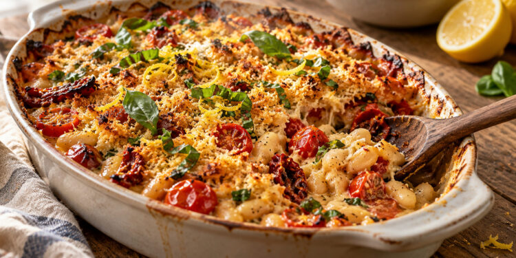 Sun-Dried Tomato and White Bean Casserole