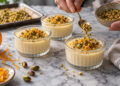 Orange Cardamom Panna Cotta with Pistachio Crumble