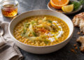 Saffron Lentil and Fennel Soup with Citrus