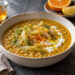 Saffron Lentil and Fennel Soup with Citrus