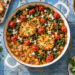 Herbed Lemon Chickpea Skillet with Crispy Feta