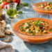 Charred Corn and Tomato Gazpacho with Basil Oil
