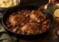 Weeknight Balsamic Glazed Chicken with Roasted Grapes