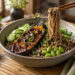 Miso-Glazed Eggplant with Sesame Soba and Edamame