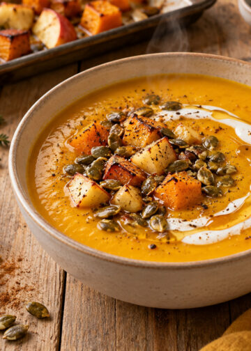 Honey-Roasted Butternut Squash and Apple Soup
