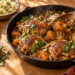 Skillet Moroccan Chicken with Apricot and Almond