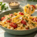 Garlic Lemon Butter Farfalle with Cherry Tomatoes
