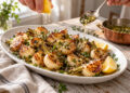 Crisp Oven-Roasted Baby Turnips with Garlic-Herb Butter