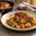 Roasted Mustard Chicken with Apple-Miso Glaze and Cabbage